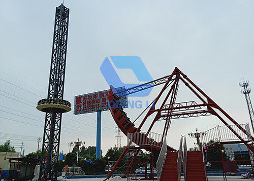 36P Seat Amusement Park Thrill Rides Rotating And Swing Tower Sky Flyer Ride