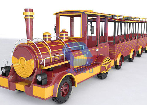 Amusement Park Train Rides , Electric Trackless Train Ride TUV Certificated